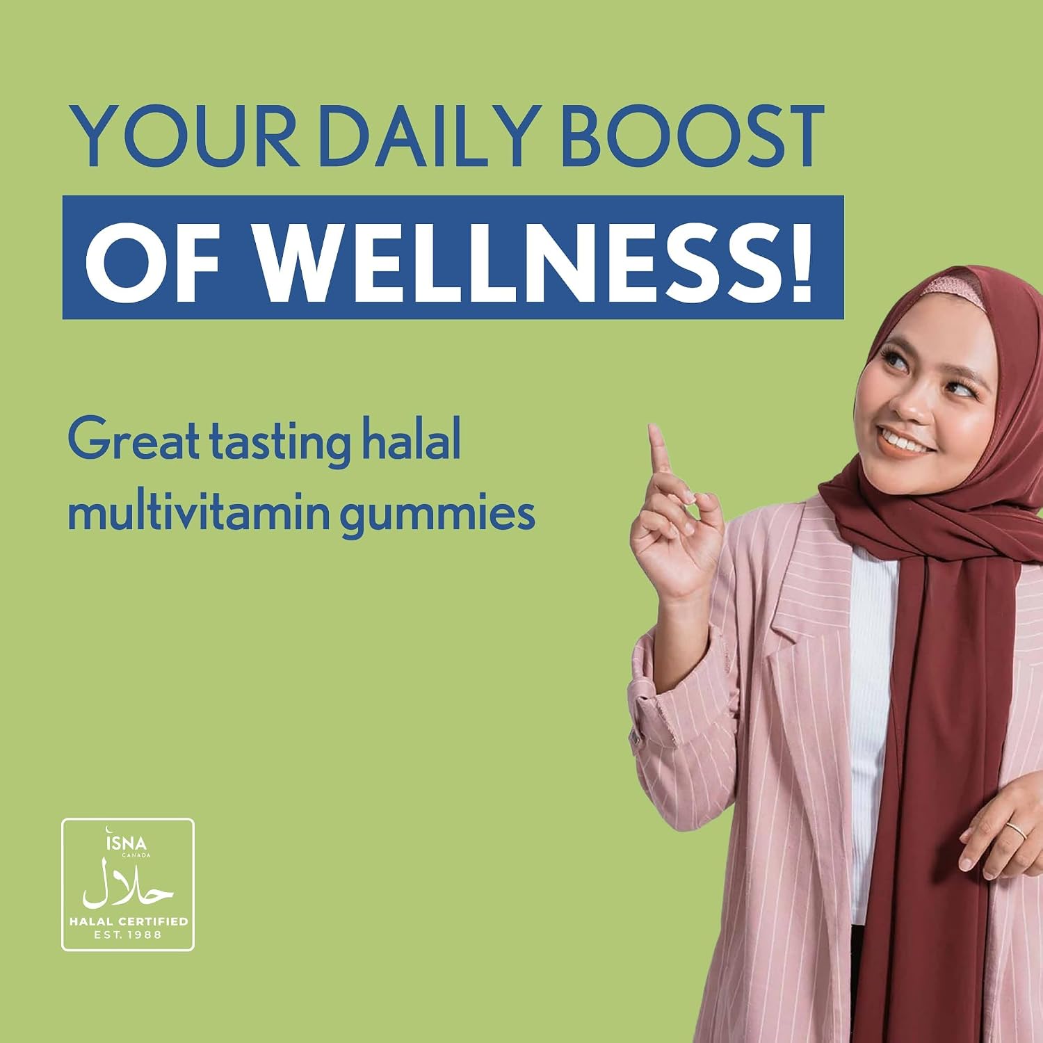 Noor Vitamins Gomitas Multivitamínicas Halal para Adultos con Mezcla de Frutas Orgánicas - 90 Unidades