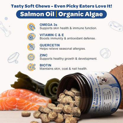 ZEBORA Aceite de Salmón para Perros – Snacks – Vitamina C y E: antioxidantes que refuerzan las defensas naturales. – Image 2