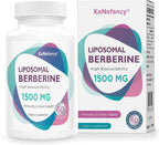 KoNefancy Berberina HCL 1500mg - Cápsulas Liposomales de Alta Biodisponibilidad, Sin OGM, Sin Azúcar, 60 Cápsulas