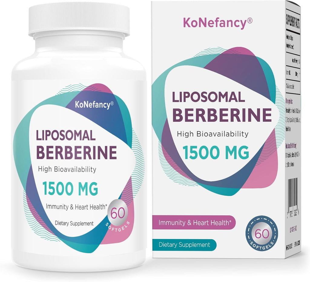 KoNefancy Berberina HCL Liposomal 1500 mg, 180 Cápsulas Blandas