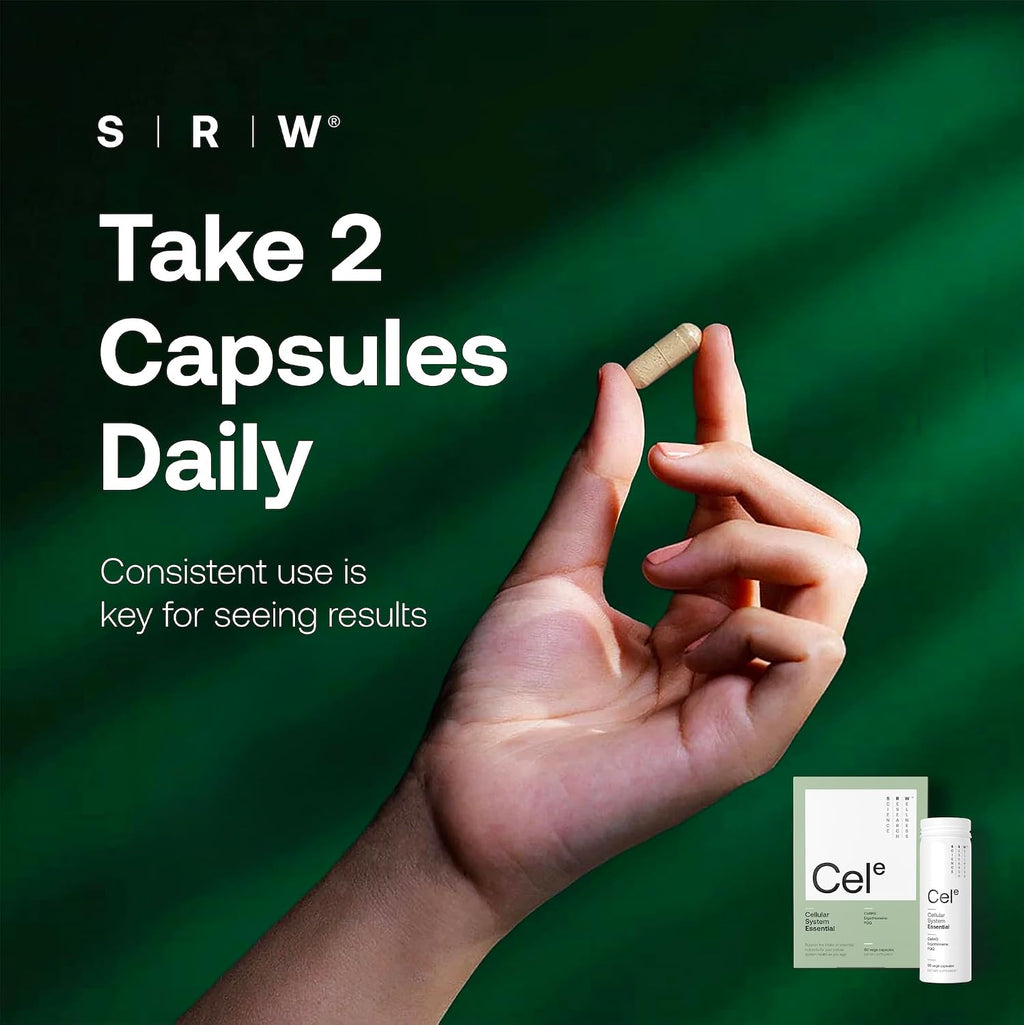 SRW Cel Essential - Multivitamínico para la longevidad y salud celular - 60 cápsulas