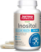 Jarrow Formulas® Inositol 750 mg - 100 Cápsulas Vegetales - Suplemento Alimenticio
