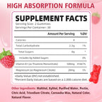 Gominolas de Vitamina B1 500mg con Magnesio, Suplemento de Tiamina para Adultos y Niños, Sabor Frambuesa, Pack de 2 (120 unidades)