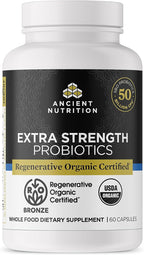 Ancient Nutrition Probiótico Recuperación Intestinal, 50.000 millones de UFC, 60 Cápsulas