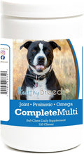 Healthy Breeds Multivitamínico Completo para Perros Pit Bull – 120 Masticables Sabor Pollo