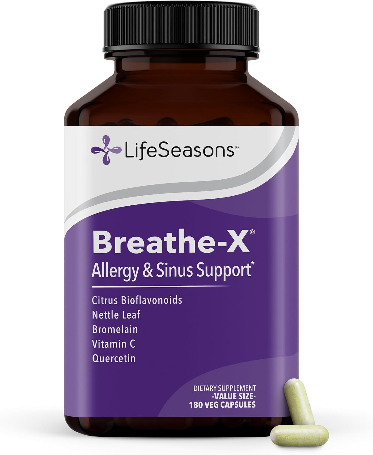 Breathe-X - Suplemento para Alergias y Sinusitis - 90 Cápsulas