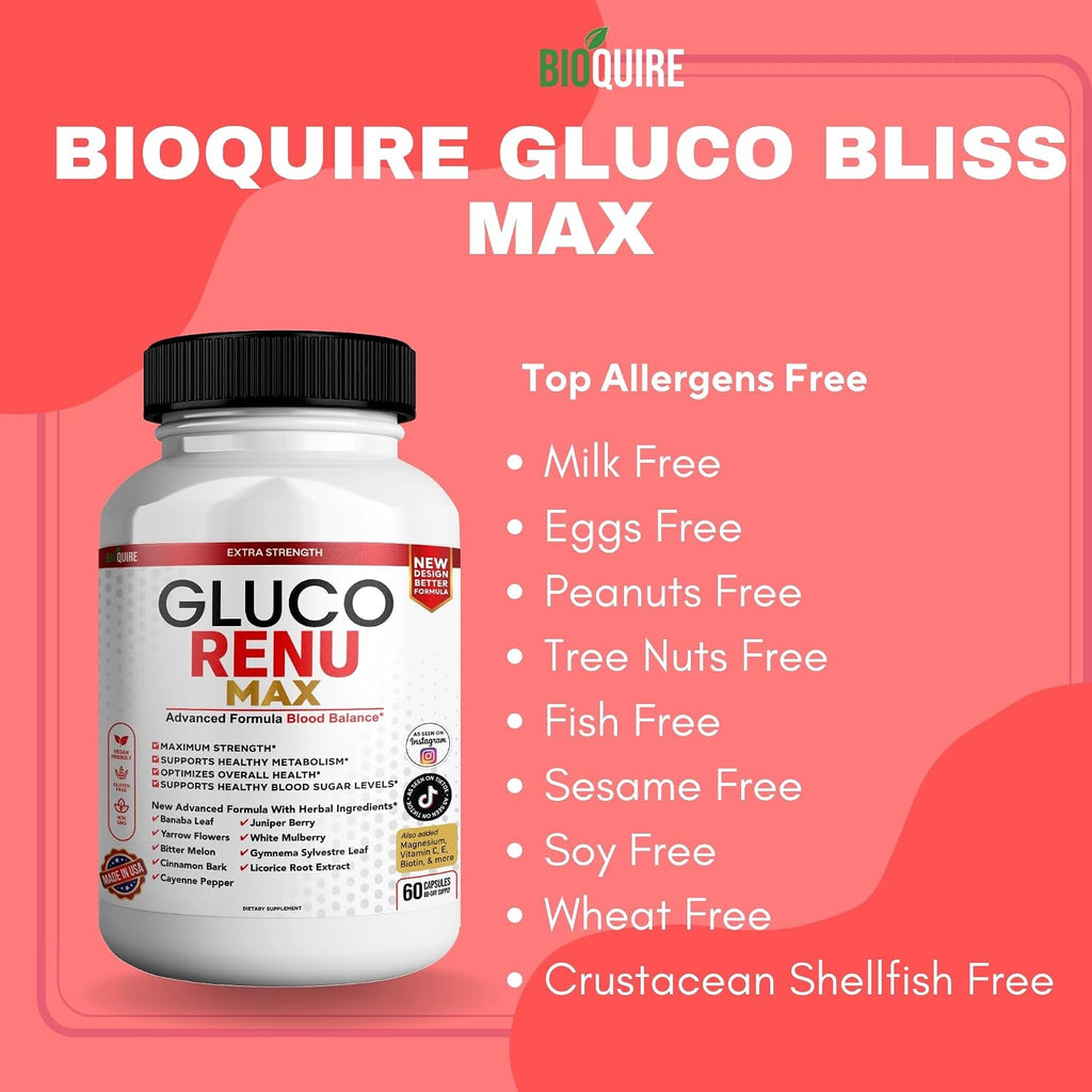 Gluco Rina Max Ultra – Suplemento Dietético, 60 Cápsulas, Fórmula Máxima Potencia