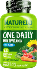 NATURELO Multivitamínico para Hombres 50+ - 60 Cápsulas Vegetales