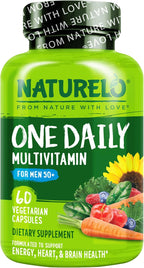 NATURELO Multivitamínico para Hombres 50+ - 60 Cápsulas Vegetales