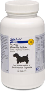 Pala-Tech FA Plus Comprimidos Masticables para Perros Pequeños - 60 uds - Sabor a Ternera e Hígado