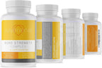 Bone Strength Complex – Complemento Óseo con Vitamina C, D3, K2, Calcio, Fósforo, Estroncio, Boro y β-Criptoxantina | 90 Cápsulas