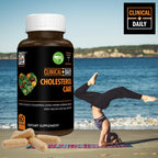 Clinical Daily Cholesterol Care - Suplemento Vegano para el Colesterol y Triglicéridos con Esteroles Vegetales, Guggul, Ajo, Niacina y Pimienta de Cayena (60 Cápsulas)