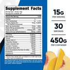 Nutricost Stim-Free Pre-Workout - Pre-entreno sin estimulantes, 30 dosis (Peach Mango)