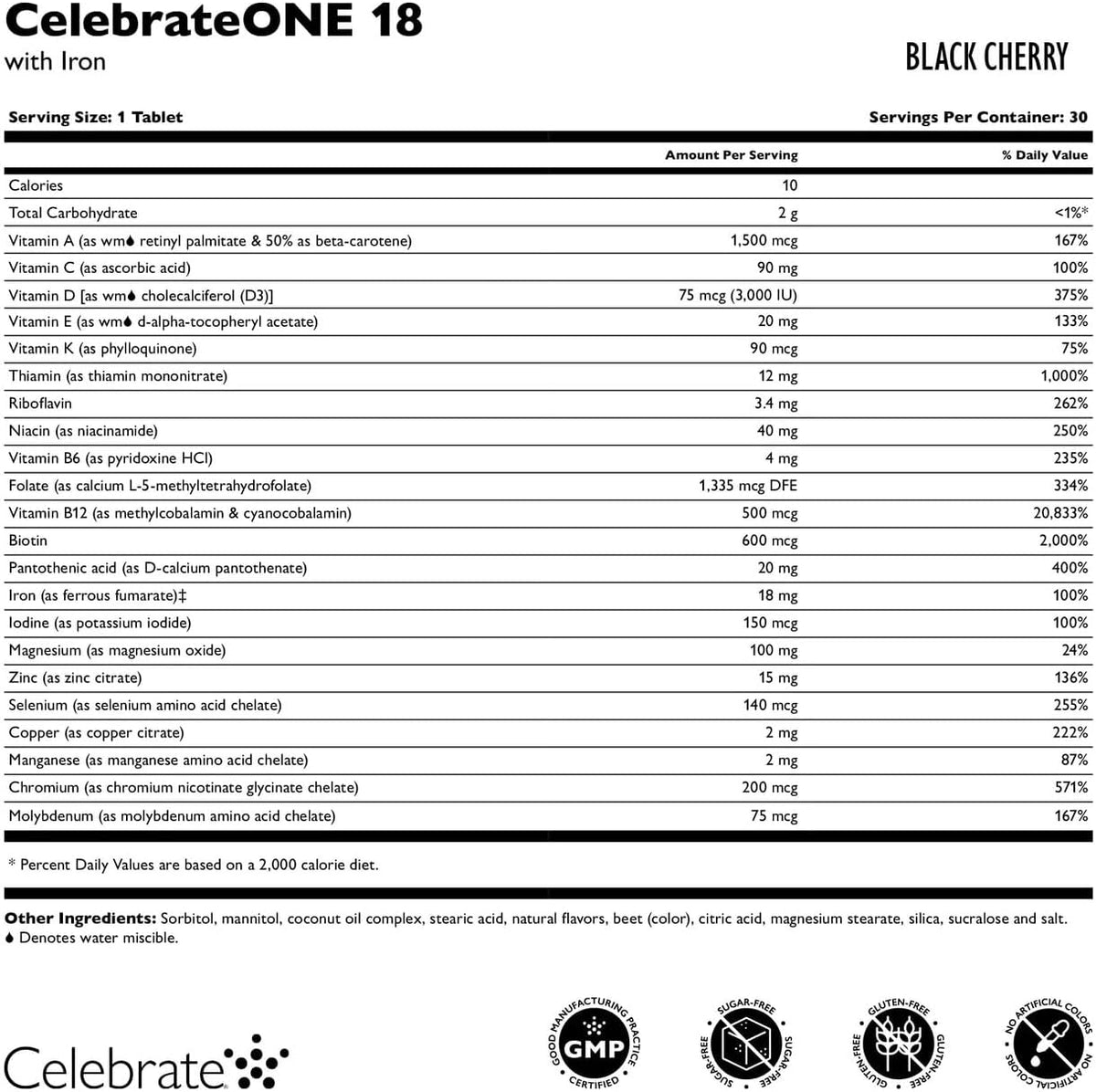 CelebrateONE Multivitamínico Bariátrico – Absorción optimizada: Las vitaminas A, D y E en forma hidromiscible se – Image 3