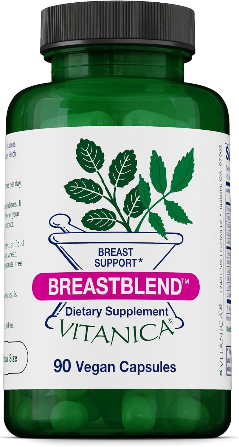Vitanica BreastBlend - Suplemento para la salud mamaria (90 cápsulas)