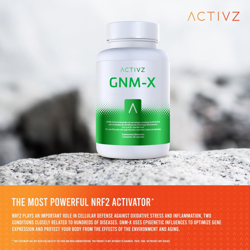 ACTIVZ GNM-X - Activador Nrf2 para Defensa Celular y Longevidad - 30 Cápsulas