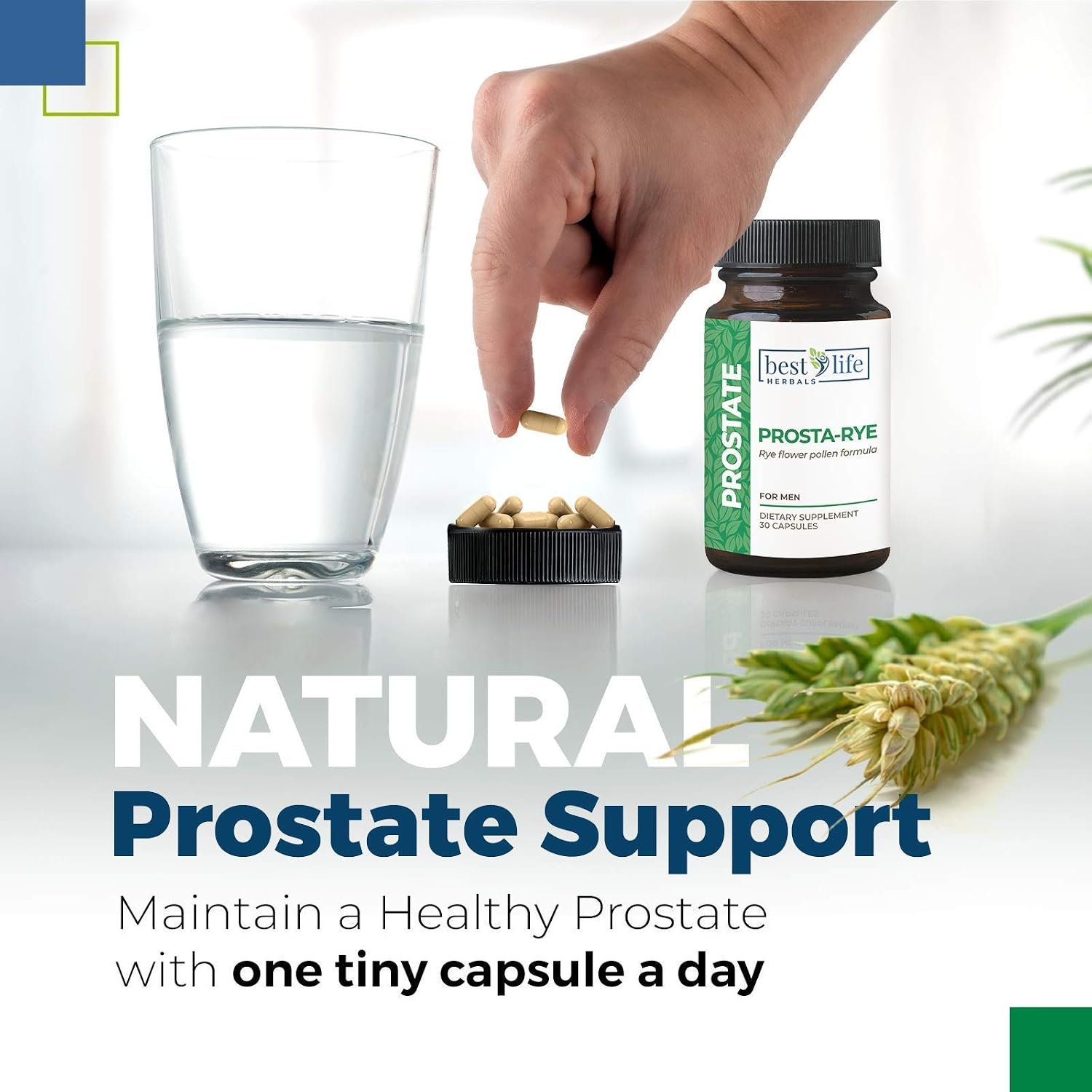 Prosta-Rye - Natural Prostate Supplement (4 bottles, 120 capsules)
