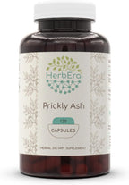 HerbEra Prickly Ash 60 Cápsulas, 400 mg - Corteza Seca Silvestre (Zanthoxylum Clava-herculis)