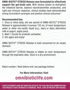 OMNi BiOTiC Stress Release - Probiótico para el Manejo del Estrés y el Eje Intestino-Cerebro - 28 Sobres
