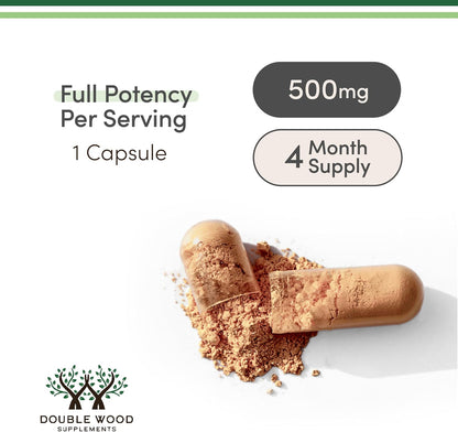 Rhodiola Rosea 500mg, 120 Cápsulas Veganas - Extracto Estandarizado (3% Salidrósidos, 1% Rosavinas) by Double Wood – Image 3