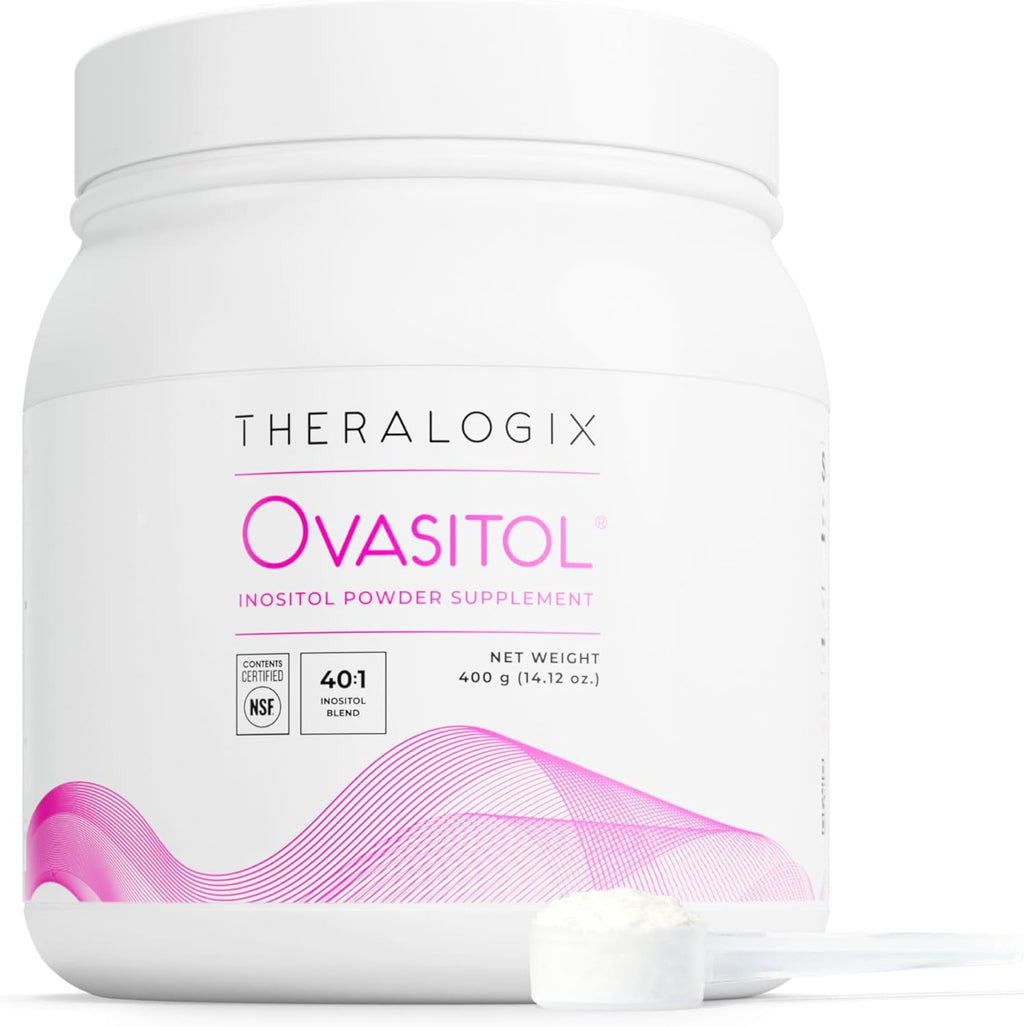 Theralogix Ovasitol Inositol Polvo en Sobres - Suministro para 90 Días - Mioinositol y D-Chiro Inositol - Certificado por NSF - 180 Sobres