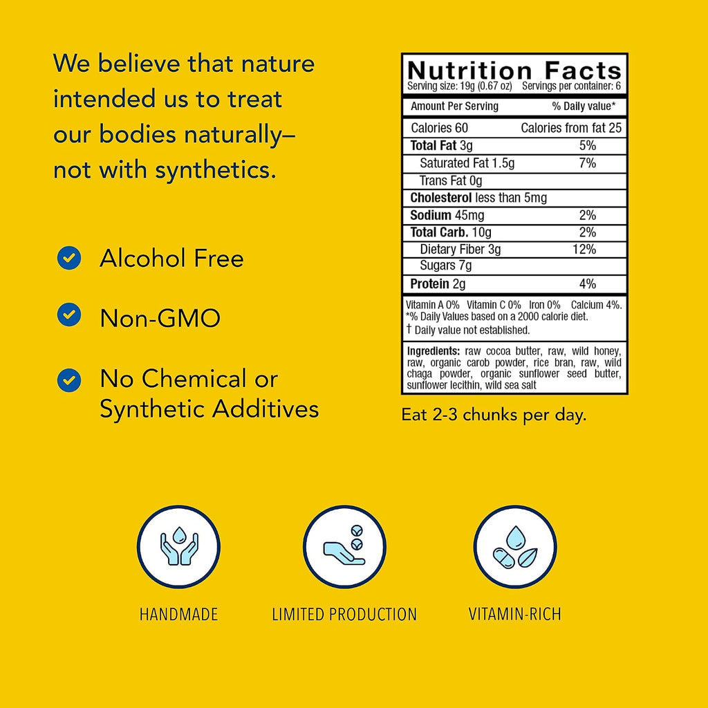 ChagaChunks Nuez y Pasas - Snack de Chaga y Frutos Secos - 113 g