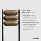WELLBEL Women Clean Supplement for Hair, Skin, and Nails, Vegan, Gluten Free and Non GMO 90 Count (3 Pack)