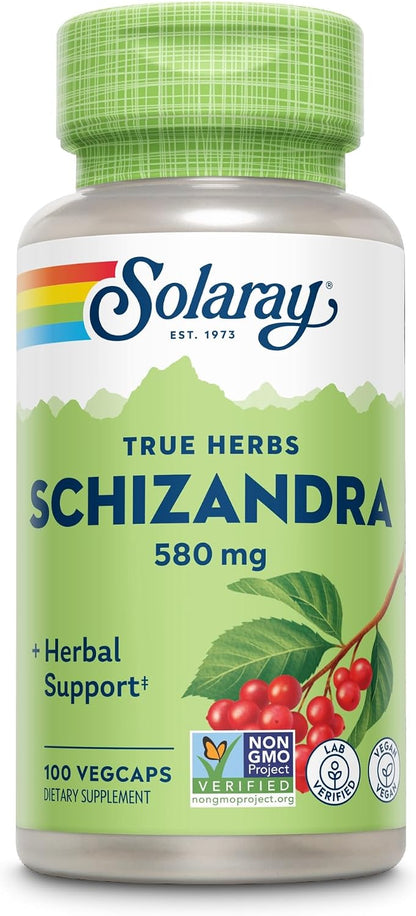 Solaray Schizandra Berry 580 mg - Extracto Puro de Baya de Schizandra, 100 Cápsulas Veganas – Image 4