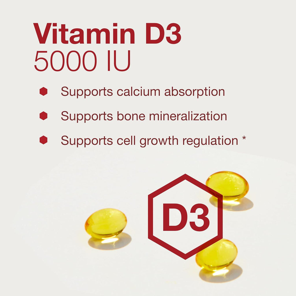 PROTOCOL FOR LIFE BALANCE - Vitamina D3 5000 UI - 120 Cápsulas Blandas