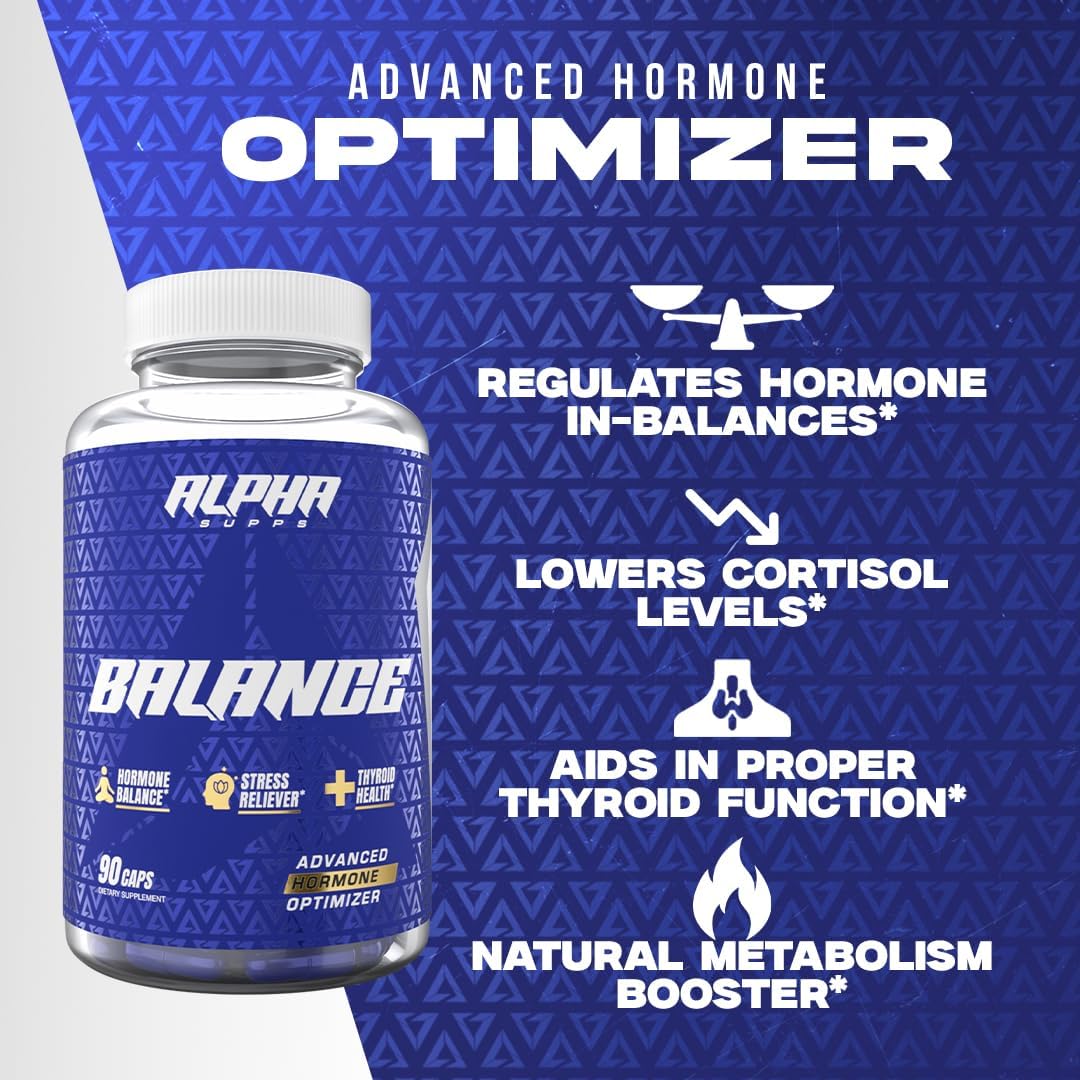 Alpha Balance - Apoyo hormonal y manejo del estrés con Inositol y Ashwagandha | 90 Cápsulas