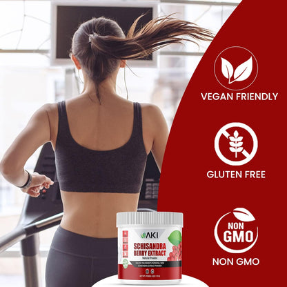 AKI Schisandra Berry Extract Powder - Extracto de Baya de Schisandra en Polvo - Vegano y Sin Gluten (170g) – Image 5