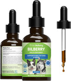Pet Wellbeing Arándano (Bilberry) para Perros – 60 ml – Suplemento Líquido para la Visión y Salud Ocular