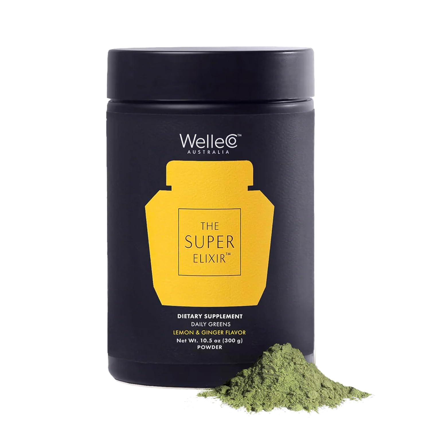 WelleCo The Super Elixir Daily Greens Powder - Limón Jengibre (300g)