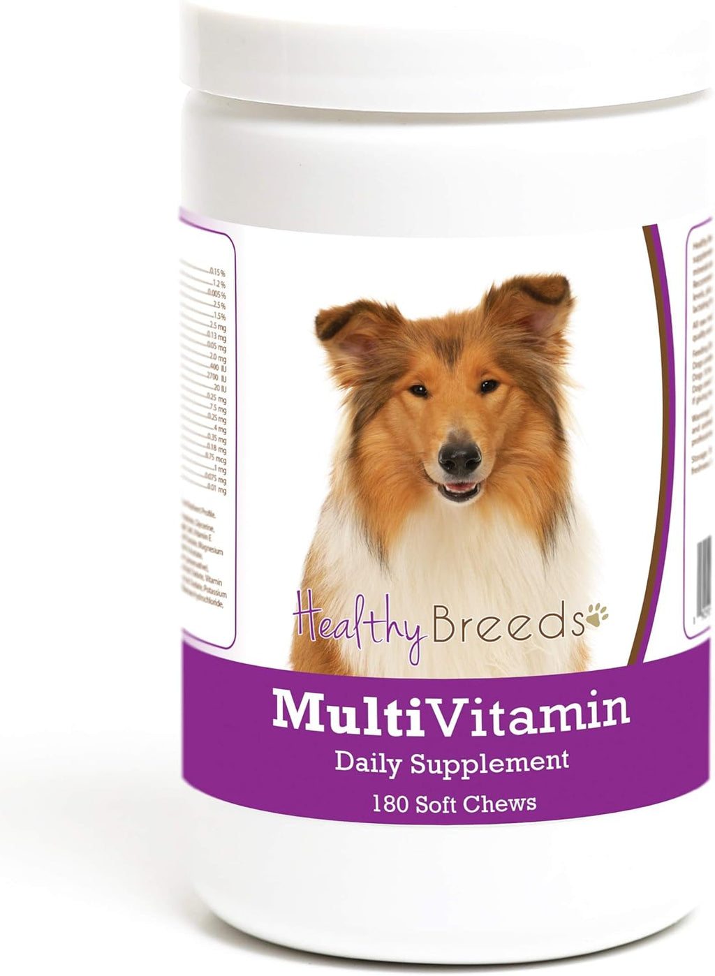 Healthy Breeds Multivitamínico en masticables blandos para perros Collie, 180 unidades