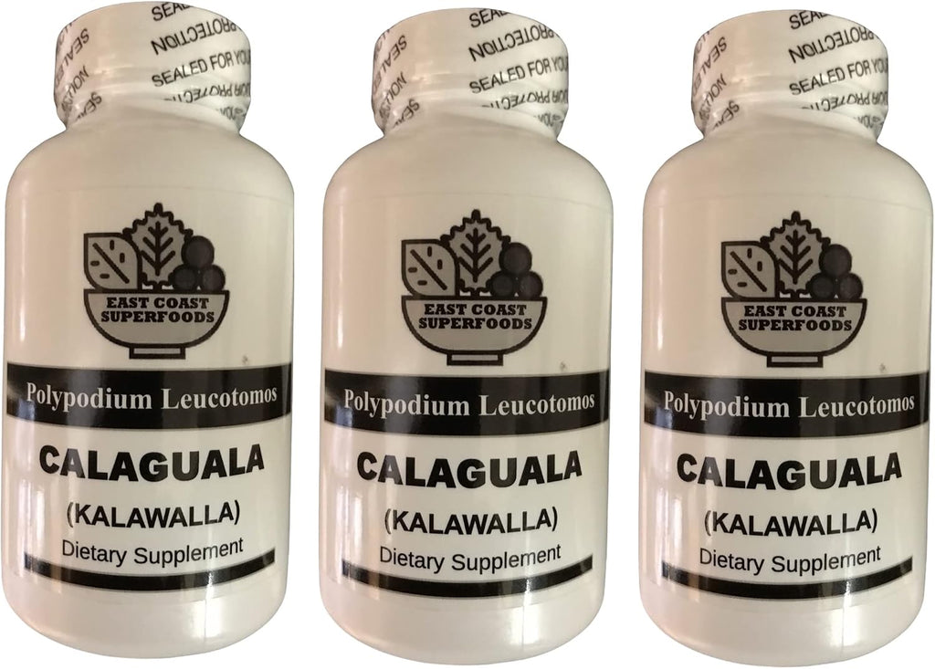 Calaguala 500 mg 100 Cápsulas - Polypodium Leucotomos - East Coast Superfoods