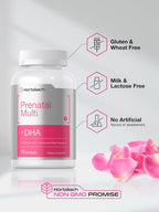 Horbäach Women's Prenatal Multivitamin with DHA, Iron and Folic Acid - 70 Softgels