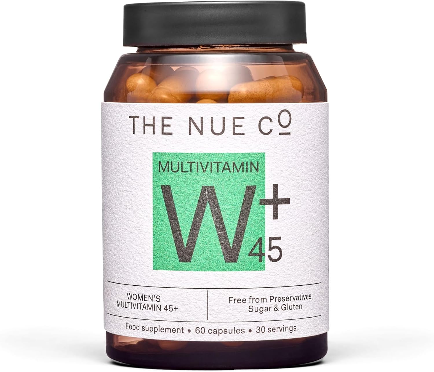 The Nue Co. Women's MULTIVITAMIN 45+ - Complemento para energía, inmunidad y concentración