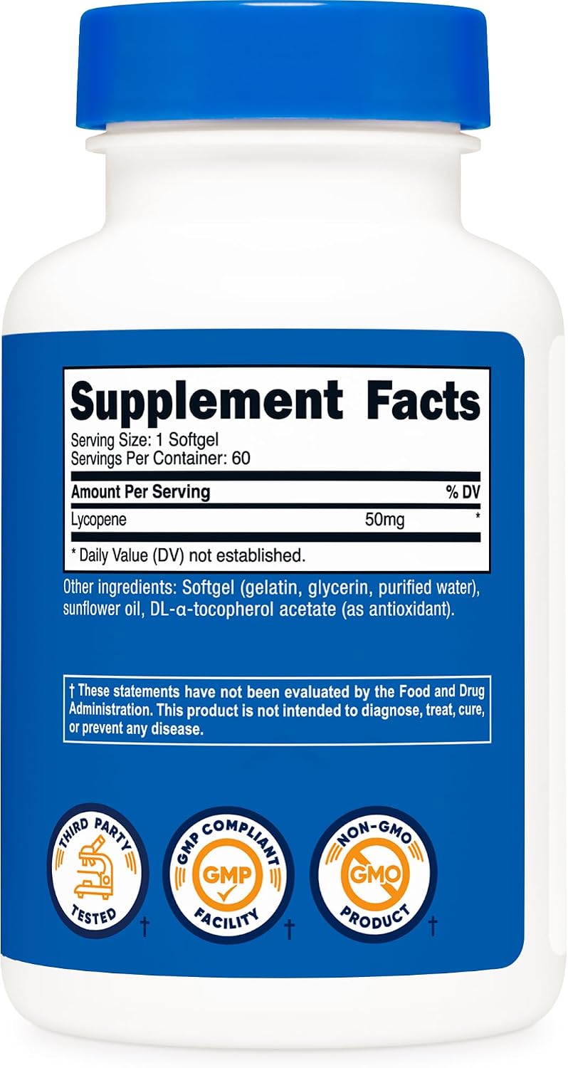 Nutricost Licopeno 50 mg - 60 Cápsulas Blandas