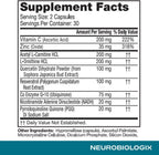 Neurobiologix Mito Cell PQQ Energía y Concentración - 60 Cápsulas