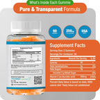 TRUEMED Gomitas de Vitamina C con Zinc y Probióticos - 250mg - 60 unidades