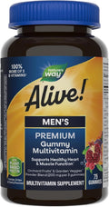 Nature's Way Alive! Multivitamínico prémium en gomitas para hombres - Complejo B - 75 Gomitas