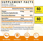 CORPORALIGHT Espermidina 30mg - Suplemento Liposomal de Alta Absorción con Zinc y Tiamina - 120 Cápsulas Blandas