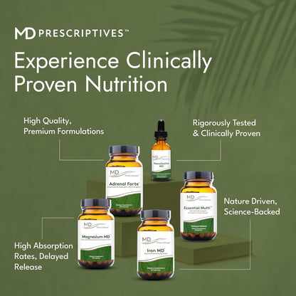 MD Prescriptives - Essential Multi (Liberación Retardada) - Complejo Multivitamínico y Mineral para Apoyo Hormonal - 60 Cápsulas