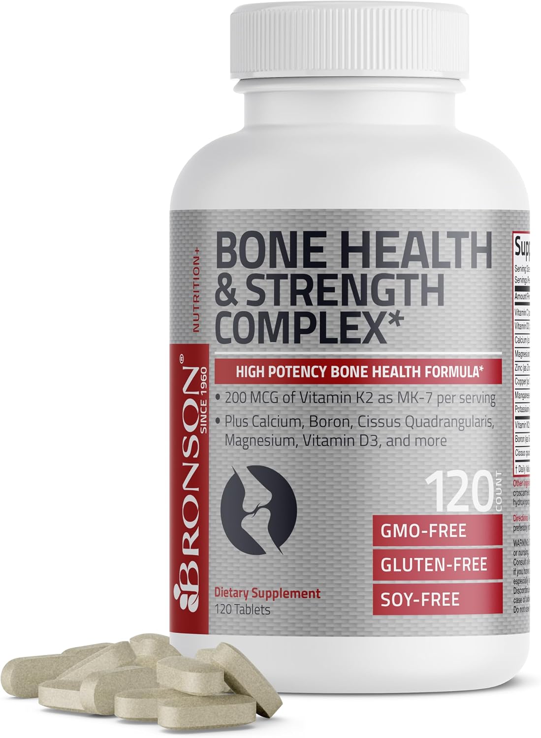 Bronson Complejo Óseo Bone Health & Strength, 250 comprimidos