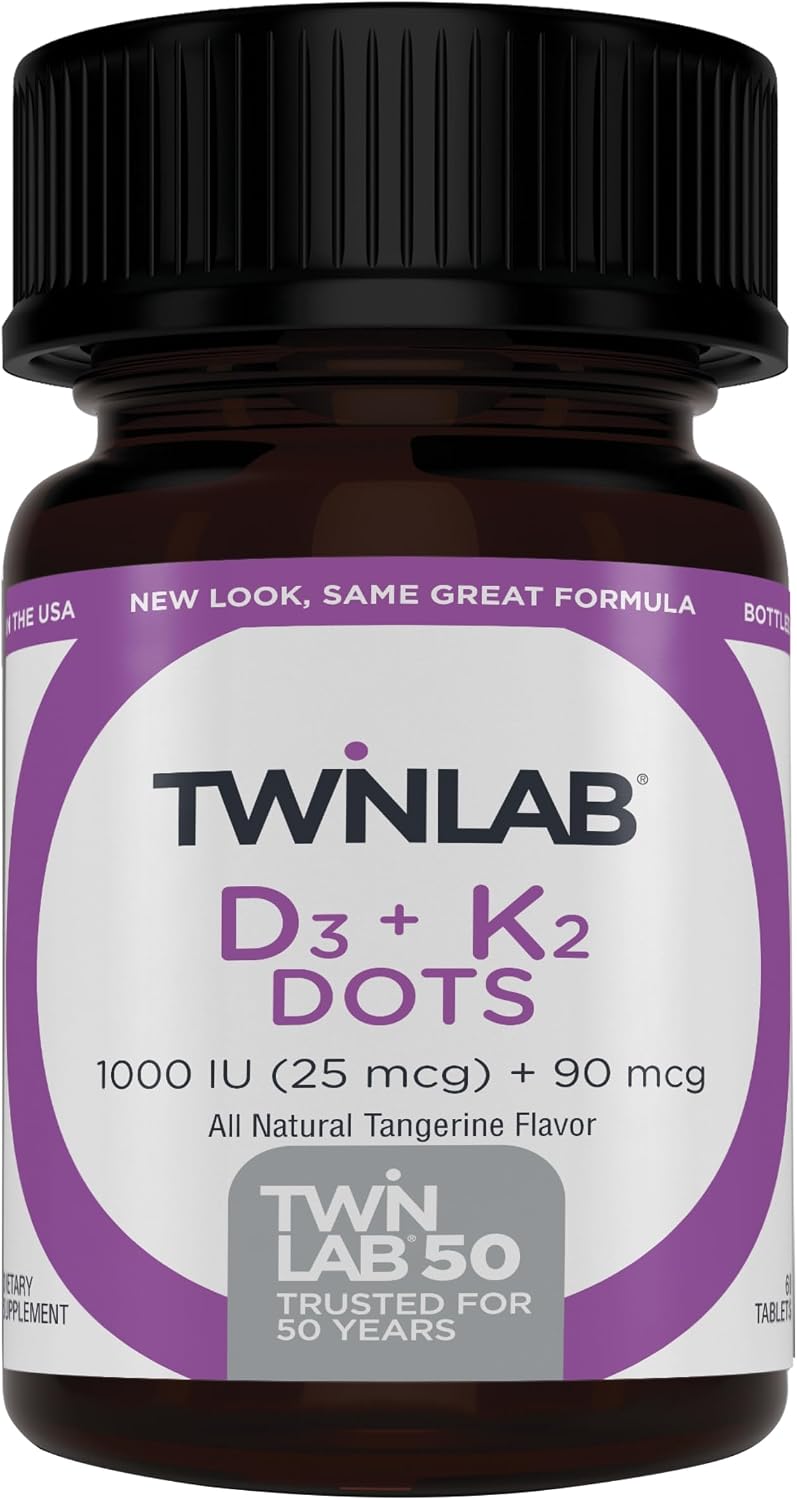 Twinlab Vitamina D3 1000 + K2 en comprimidos - 60 comprimidos