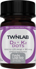 Twinlab Vitamina D3 1000 + K2 en comprimidos - 60 comprimidos