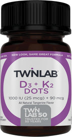 Twinlab Vitamina D3 1000 + K2 en comprimidos - 60 comprimidos