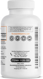 Bronson Methyl B12 5000 mcg - Vitamina B12 Metilcobalamina, 180 comprimidos bucodispersables