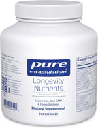 Pure Encapsulations Longevity Nutrients | Complejo Multivitamínico y Mineral para un Envejecimiento Saludable | 240 Cápsulas