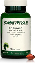 Standard Process Inc. VF Omega-3 para Mascotas - Suplemento de Ácidos Grasos Omega-3 - 90 Cápsulas Blandas